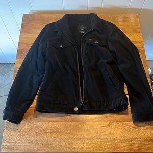 RVCA black corduroy sherpa lined jacket. Men’s medium